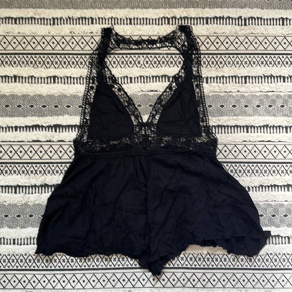 Free People Lace Romper NWOT